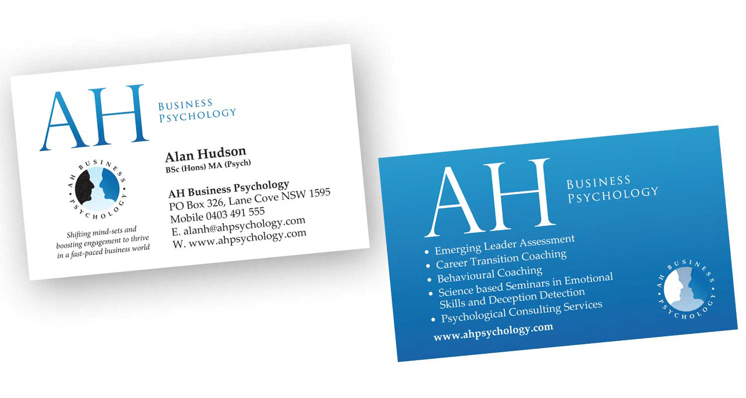 Busihness Card and Graphic Design Alan Hudson