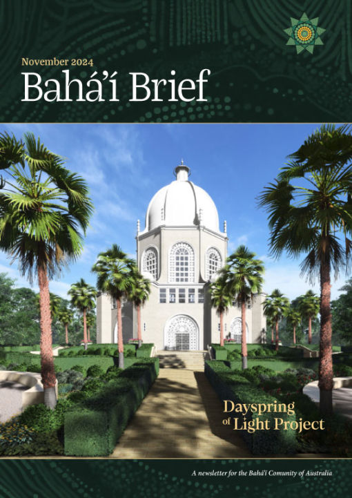 Newsletter Design Bahai Brief in Sydney