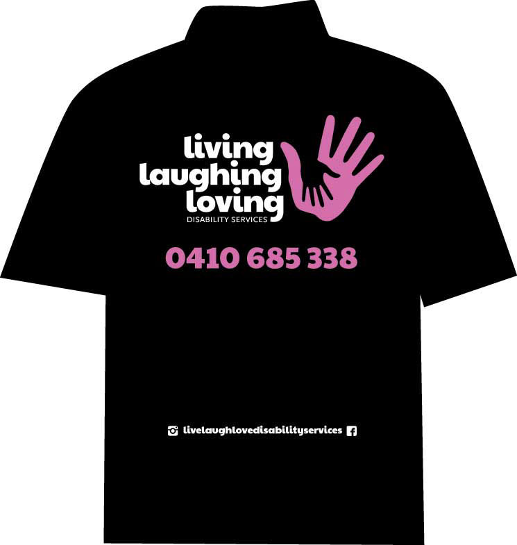 Living Laughing Loving Shirt Design and Logo