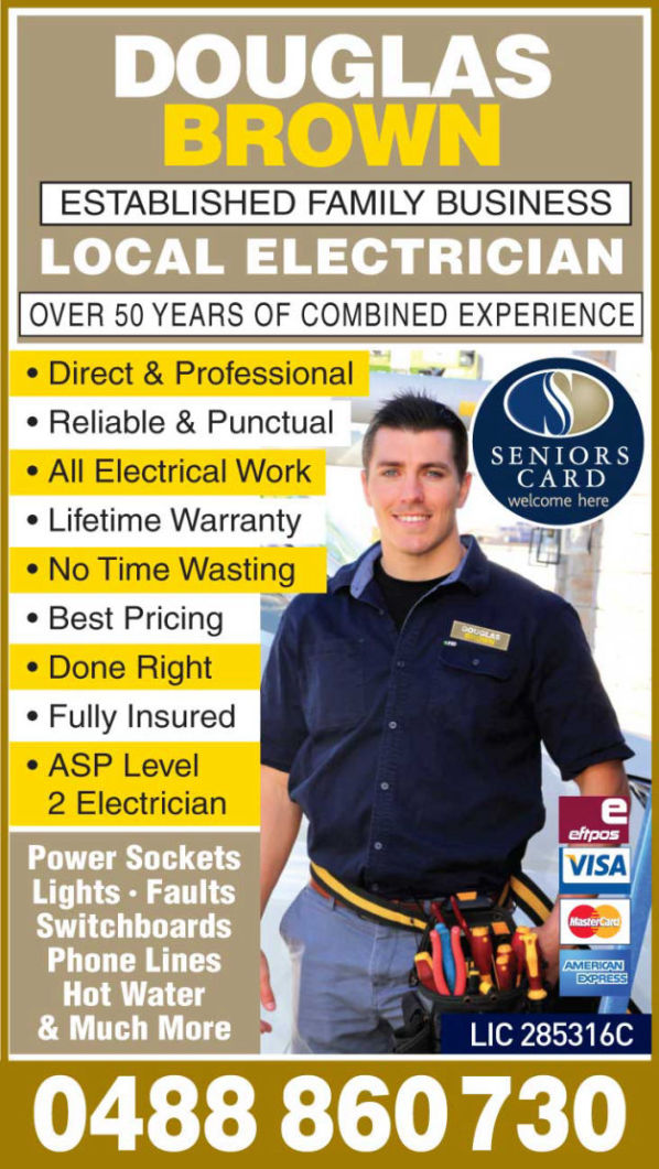 Latest Electrical Graphic Design Ad for Douglas Brown